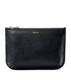 Aspinal of London large leather Ella pouch, imported from the UK