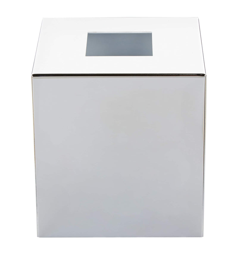 ZODIAC square chrome tissue box (British brand)