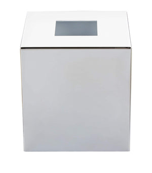 ZODIAC Square Chrome Bathroom Tissue Box