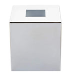 ZODIAC square chrome tissue box (British brand)