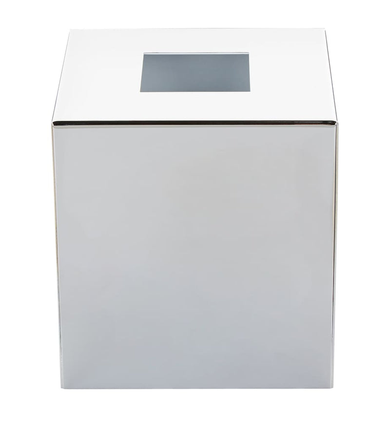 ZODIAC square chrome tissue box (British brand)