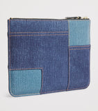Comme Des Garçons wallet lambskin denim-patch 16x21.5cm (British brand)