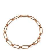 Harrods Annoushka Yellow Gold Knuckle Bold Link Chain Bracelet 22cm- Buy online at McGrocer