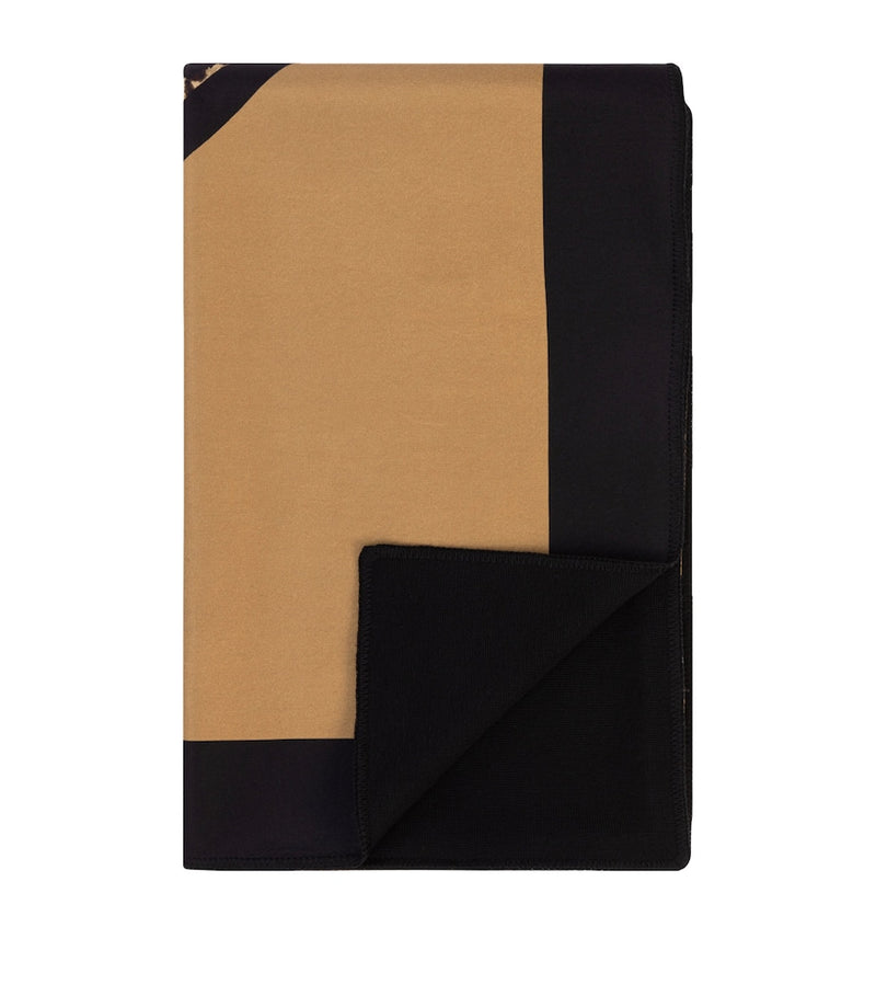 Dolce&Gabbana Casa silk-wool leopard throw 140cm x 180cm - British product