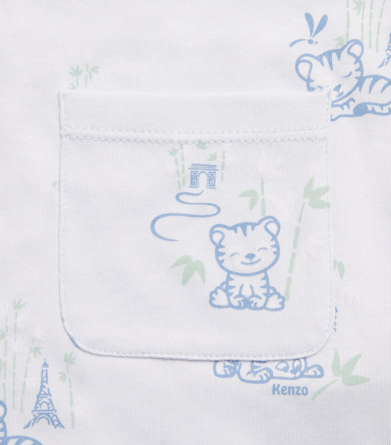Kenzo Kids cotton printed playsuit 3-18 months, UK version