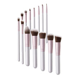 Livingandhome warm-toned professional makeup brush set 14pcs (British brand)