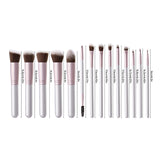 Livingandhome warm-toned professional makeup brush set 14pcs (British brand)