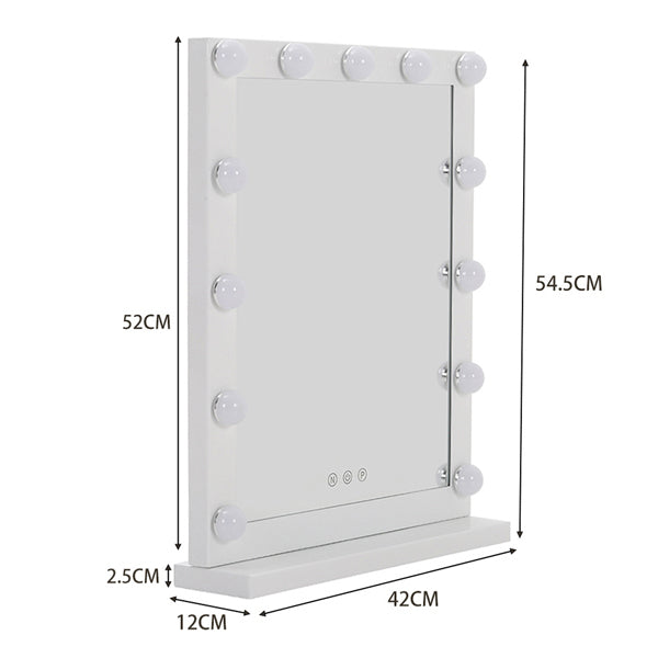 Livingandhome Hollywood Lighted Makeup Mirror 42x54.5cm, UK version