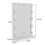 Livingandhome Hollywood Lighted Makeup Mirror 42x54.5cm, UK version