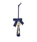 Harrods velvet tassel tree decoration 10cm, imported from the UK