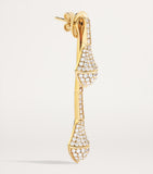 Marli New York yellow gold diamond drop earrings, imported from the UK