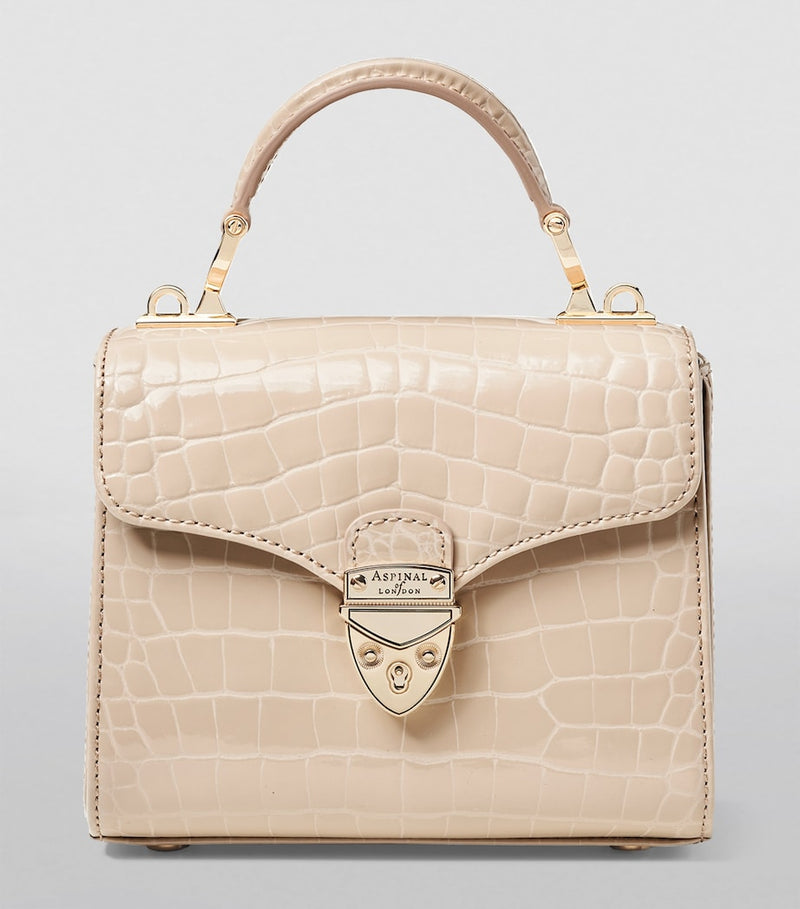 Aspinal of London mini Mayfair top-handle bag, imported from the UK
