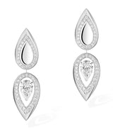 Harrods Messika Fiery Diamond and White Gold Pendant Earrings (0.73ct)- Buy online at McGrocer