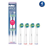 Lot de 4 têtes de brosse à dents antibactériennes Superdrug ProCare Total Clean