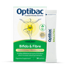 Optibac Bifido & Fibre 30 sachets probiotic supplement, imported from the UK