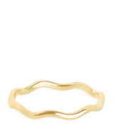 Harrods Astrid & Miyu Yellow Gold Wave Ring- Buy online at McGrocer