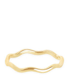 Astrid & Miyu yellow gold wave ring, UK version