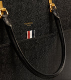 Thom Browne large leather duet tote bag, UK version
