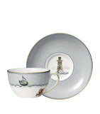 Wedgwood breakfast cup and saucer Sailor's Farewell - British product