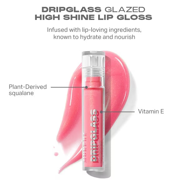 Morphe Dripglass Lip Gloss Polished Peach imported from the UK
