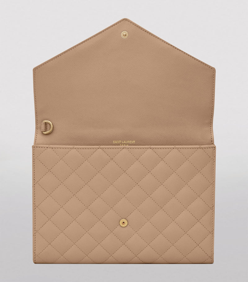 Saint Laurent quilted leather pouch (British brand)