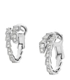 Bvlgari Serpenti Viper hoop earrings white gold diamonds, UK version