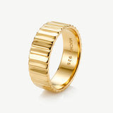 Superdrug MUCHV Thick Croissant Ring in 18k Gold or Silver- Buy online at McGrocer