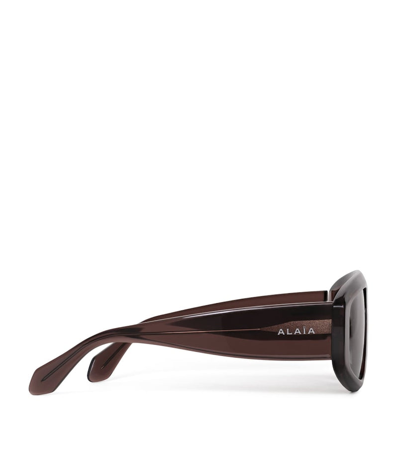 Alaïa aviator mask sunglasses acetate frames - British product