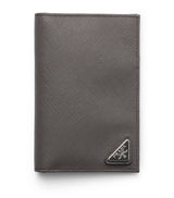 Harrods Prada Saffiano Leather Logo Passport Holder- Buy online at McGrocer