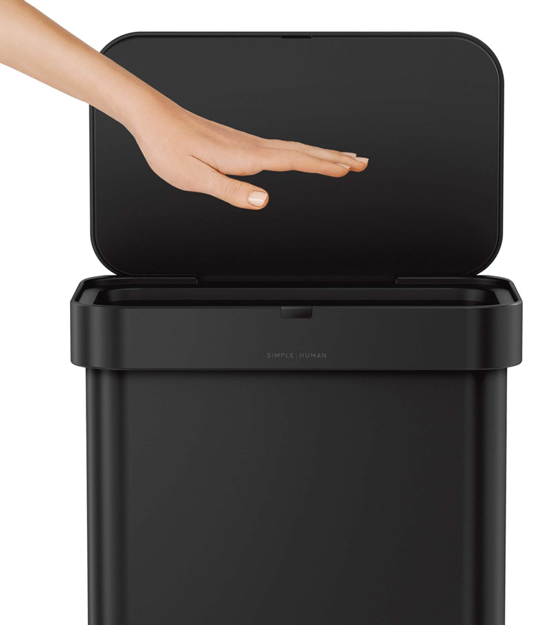 Simplehuman rectangular sensor bin 58L, imported from the UK