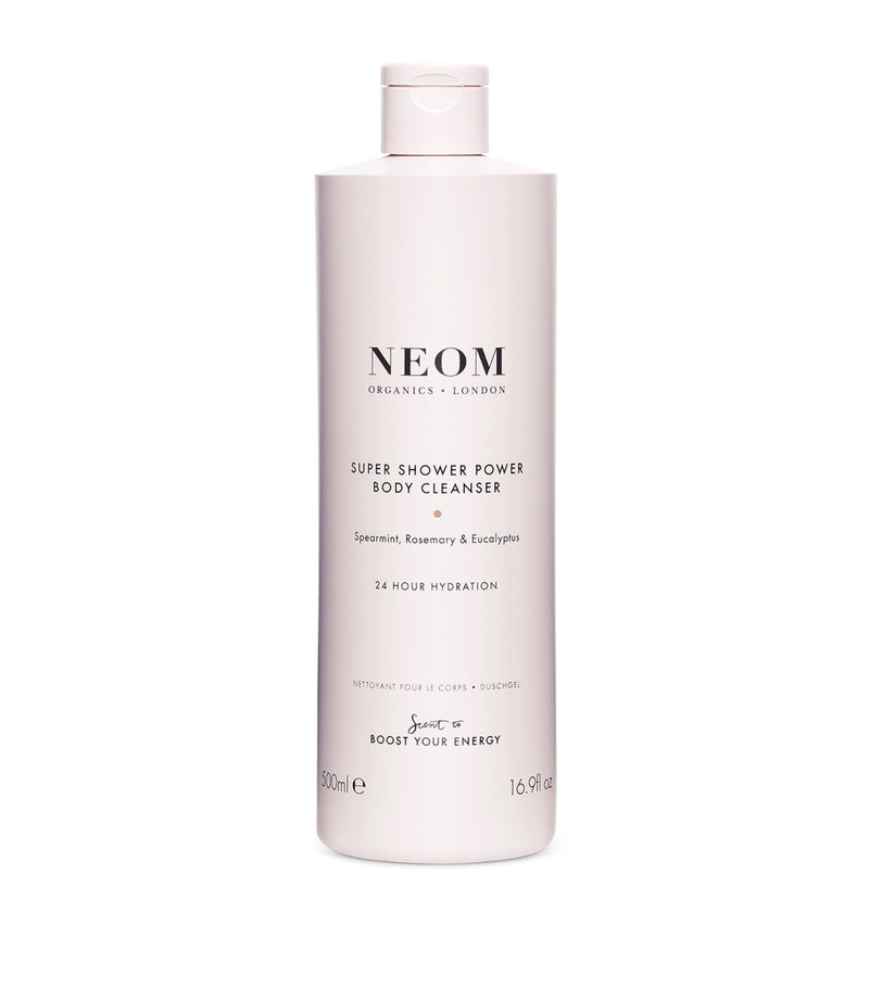 NEOM Super Shower Power Body Cleanser 500ml, imported from the UK