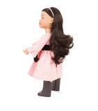 GÖTZ Little Kidz Marianne Jubilee doll with soft curls and bow dress, UK version