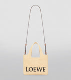 LOEWE Small Font Tote Bag raffia, imported from the UK
