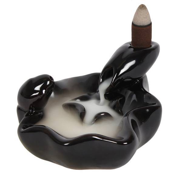 Ceramic Backflow Incense Burner Pool To Pool 12cm, imported from the UK