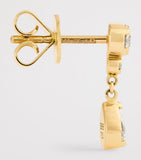 Sophie Bille Brahe yellow gold diamond single drop earring, UK version