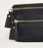 Anya Hindmarch two-tiered logo jacquard makeup pouch with brush slots - British product