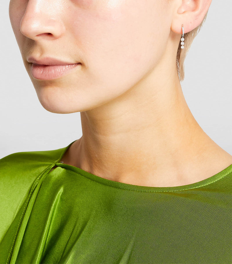 Persée white gold diamond Danaé hoop earring, UK version