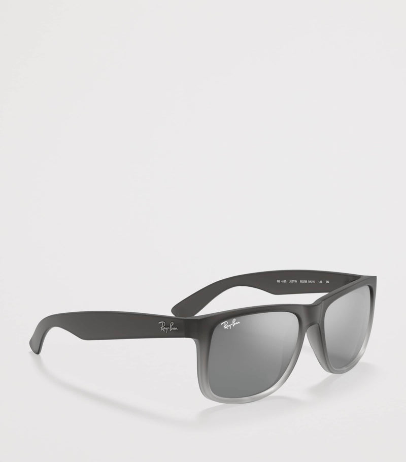 Ray-Ban Justin klassische quadratische Sonnenbrille mit verspiegelten Gläsern, britische Version