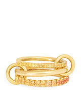 Harrods Spinelli Kilcollin Yellow Gold and Sapphire Norah Ring- Buy online at McGrocer