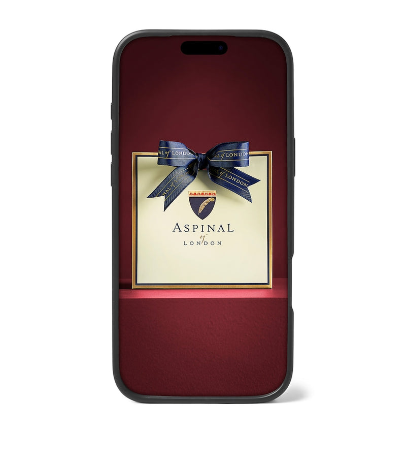 Aspinal Of London grained leather iPhone 17 Pro case - British product