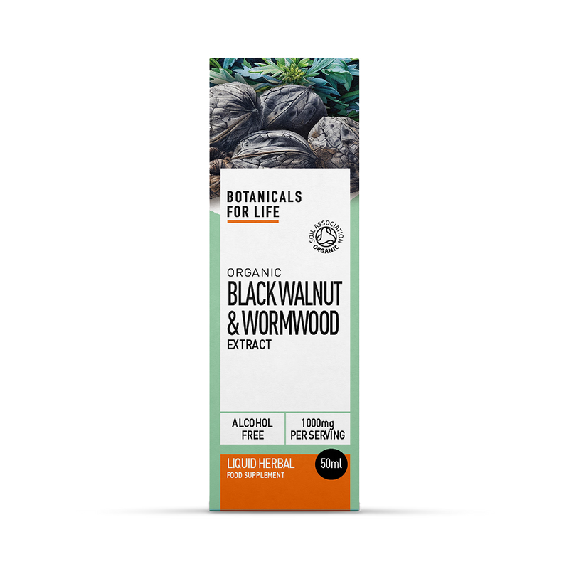 Botanicals For Life Black Walnut Wormwood Extract 50ml - British product