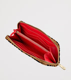 WOLF Nubuck Savanna Zip-Up Wallet recycled nubuck leather - British product