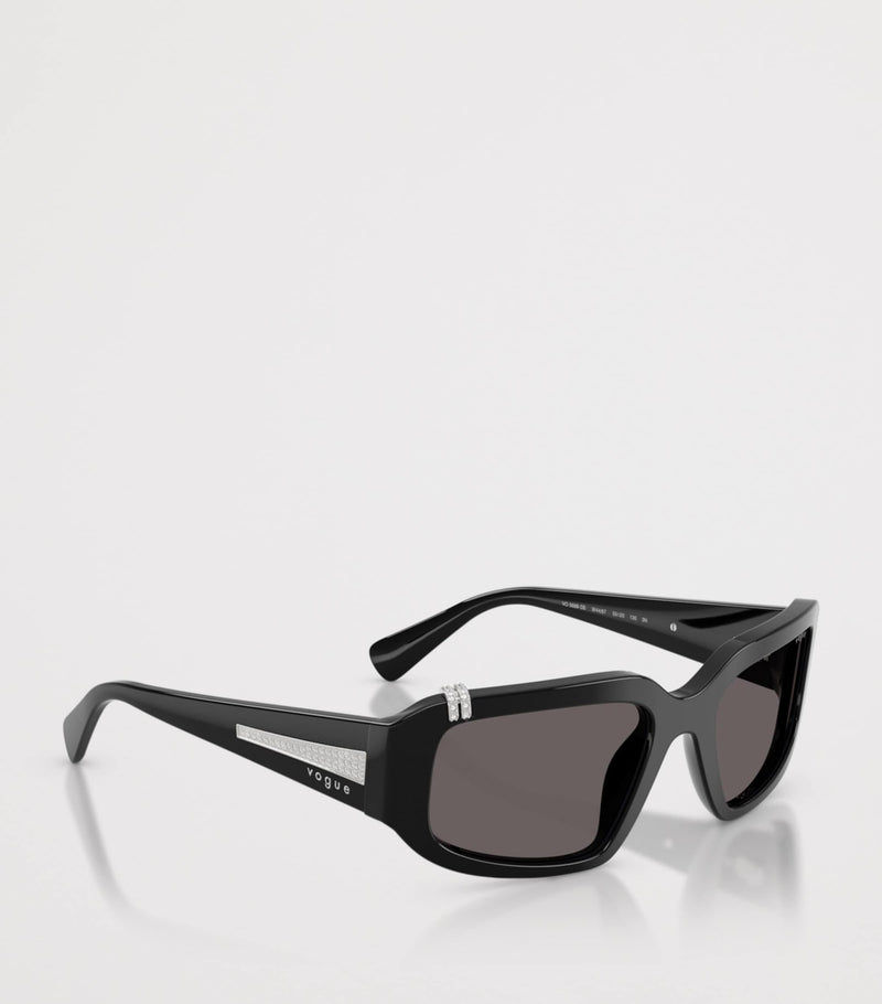 Vogue rhinestone irregular sunglasses (British brand)