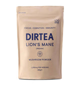 Harrods DIRTEA Lion's Mane Focus Powder Mushroom Supplement 240g- Buy online at McGrocer
