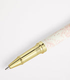 Harrods toile ballpoint pen featuring flora and fauna design, UK version