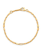 Suzanne Kalan medium block chain yellow gold diamond bracelet - British product
