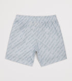 Off-White kids bowling shorts with logo for ages 4-12+, imported from the UK