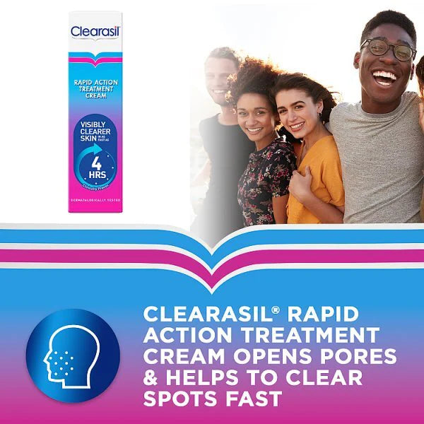 Clearasil Rapid Action Spot Treatment Cream 25ml - British product