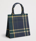 Harrods small tartan tote bag cotton canvas - British product