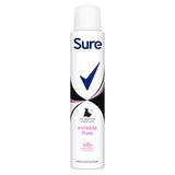 Sure Anti-Perspirant Aerosol Essential Invisible Pure 200ml GOODS Superdrug